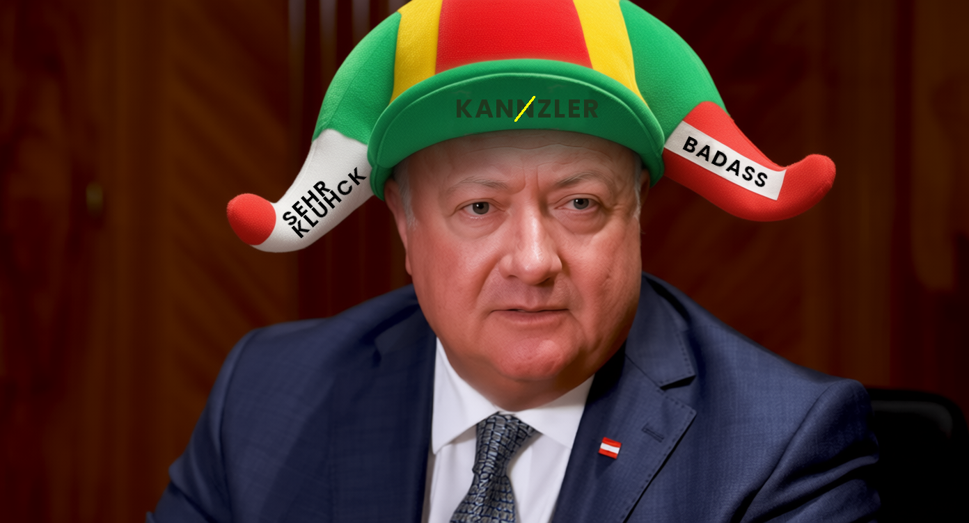 "Ich bin nicht Gott, oder?" kanzler harlekin